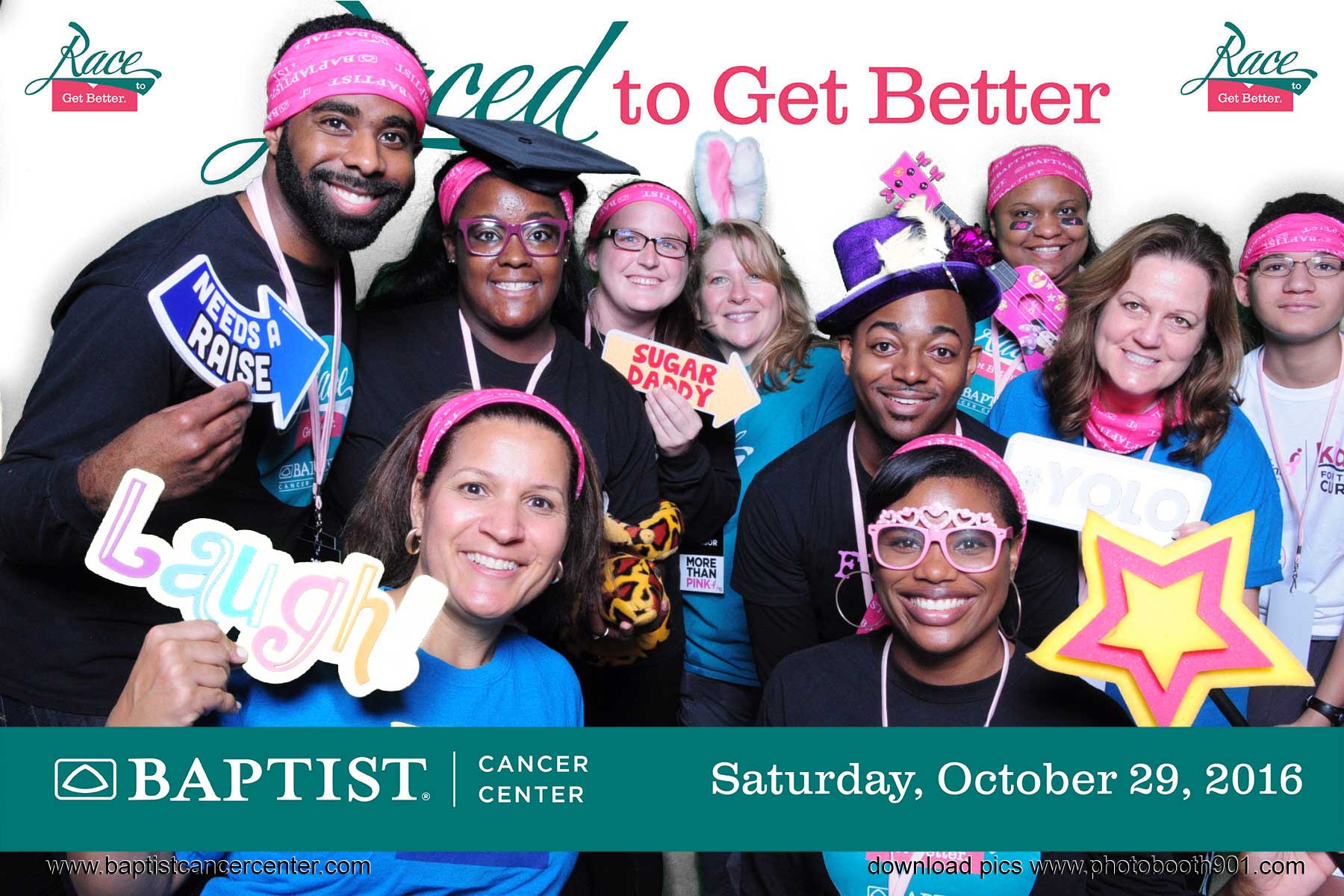 Photo Booth B Baptist at Race for the Cure