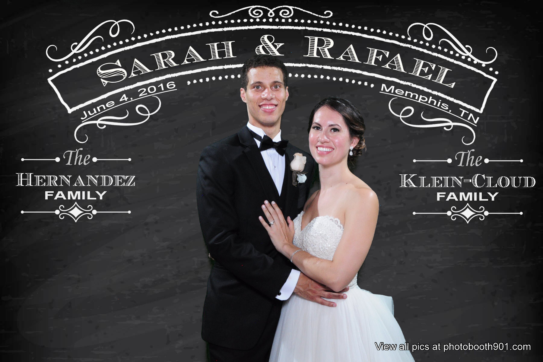Sarah and Rafael Wedding Photo Booth Memphis