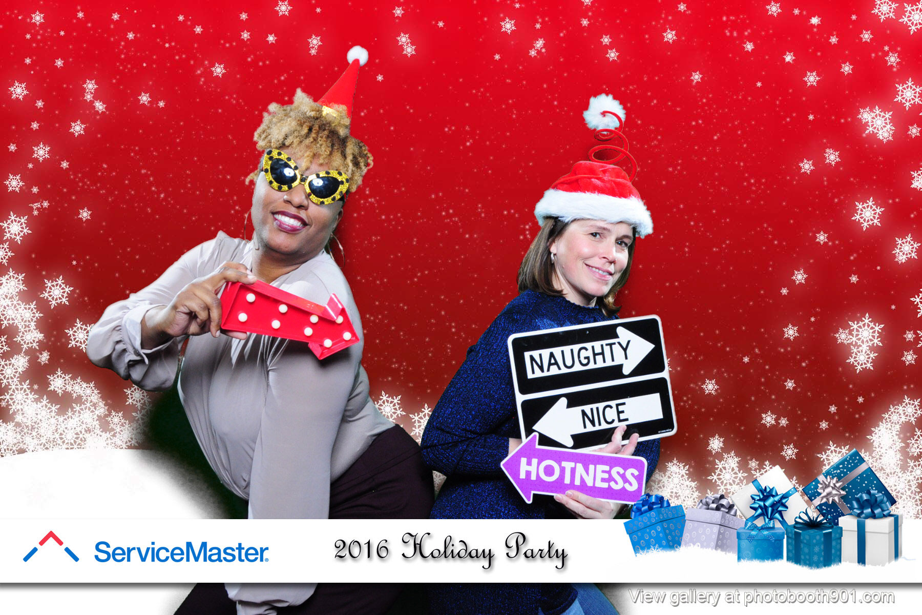 Photo booth Service Master Holiday Party