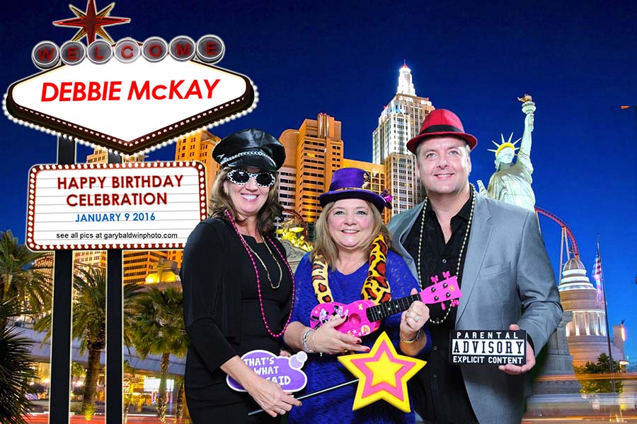 Recent Photo Booth Events Debbie's Surprise Vegas Birthday Party